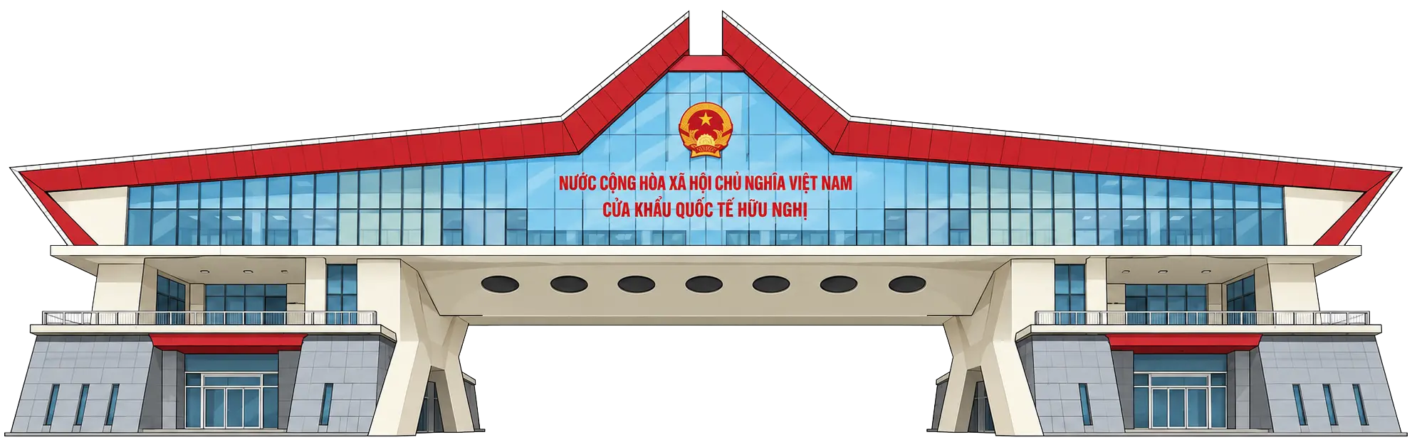 Huu Nghi (Friendship Gate) border crossing near Hanoi